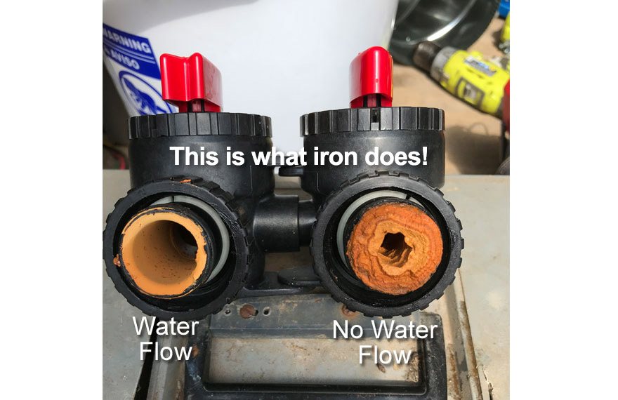 Water flow versus no water flow in pipes